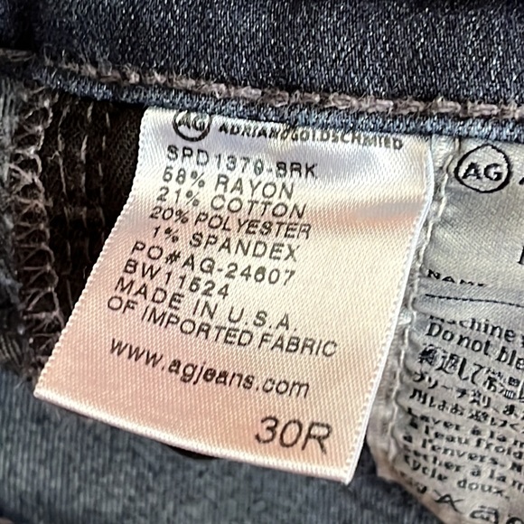 AG ADRIANO GOLDSCHMEID The Farrah High Rise Skinny Denim Jeans Size 30 - Picture 7 of 12